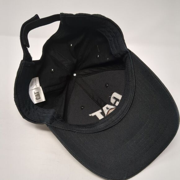 CAT Western States Equipment Black OS Adjustable Embroidered 6 Panel Cotton - Picture 6 of 8